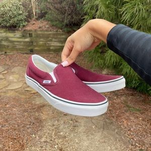 Maroon Slip-On Vans